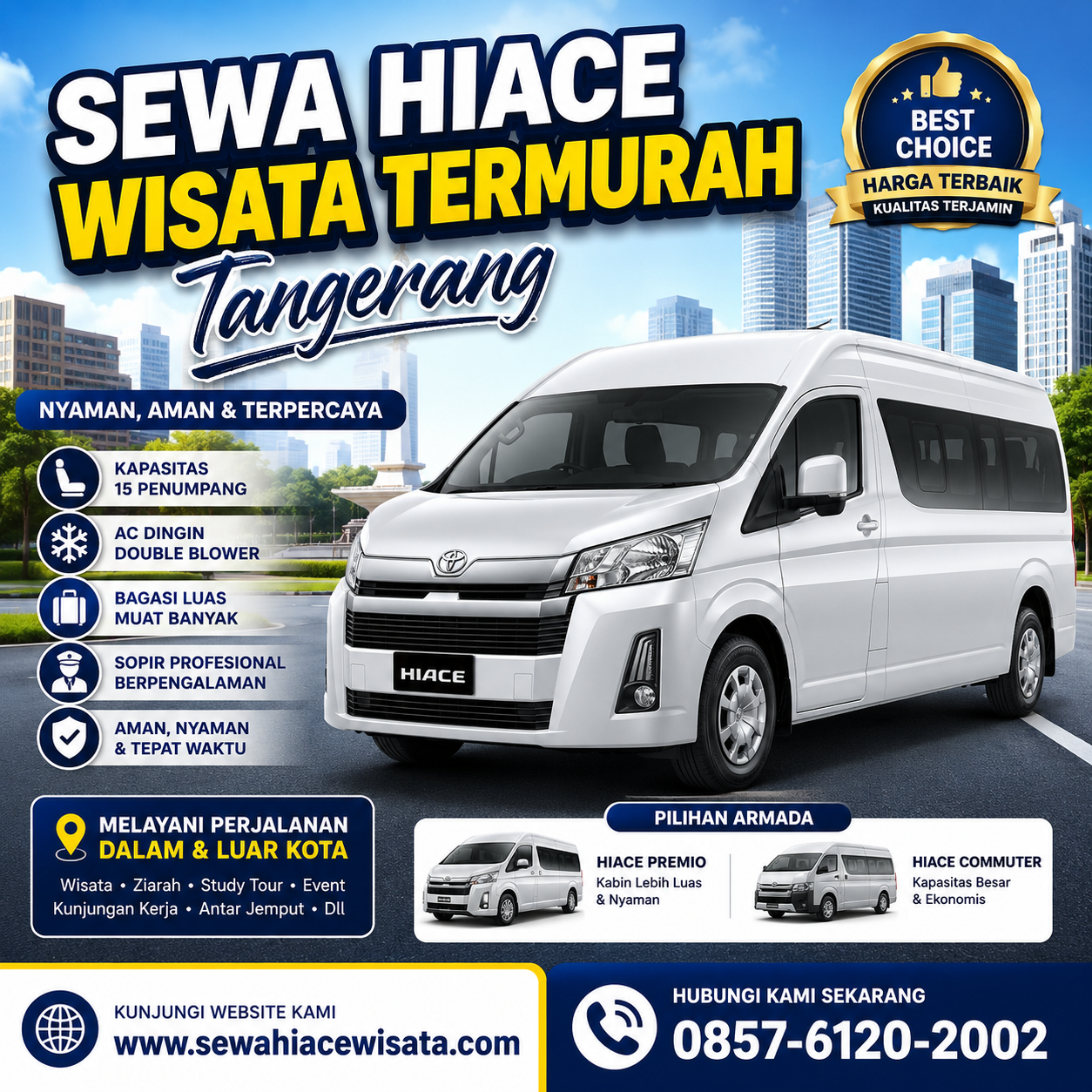 Sewa Hiace Wisata Termurah Tangerang