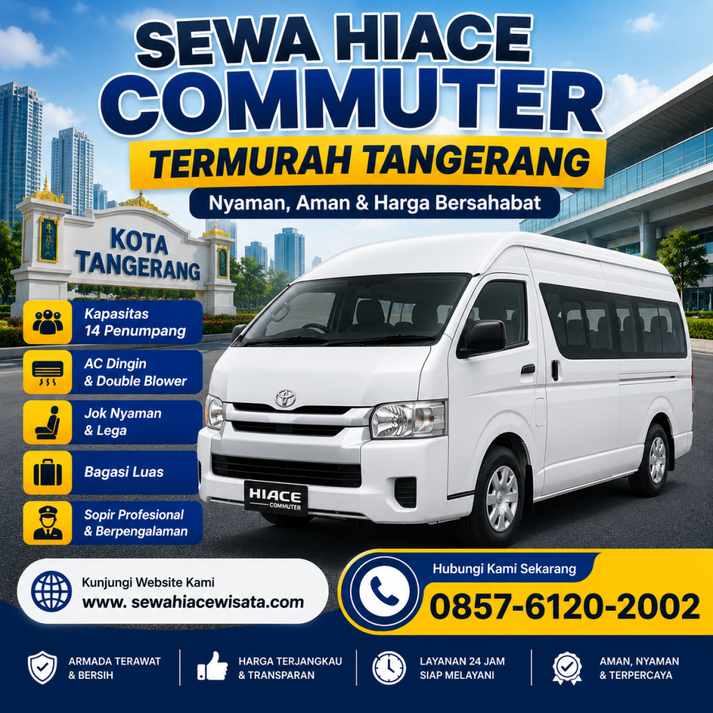 Sewa Hiace Commuter Termurah Tangerang