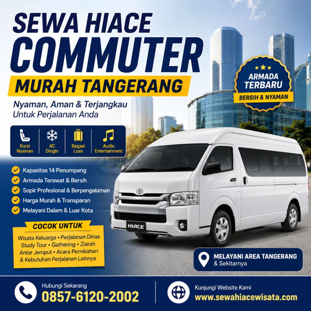 Sewa Hiace Commuter Murah Tangerang