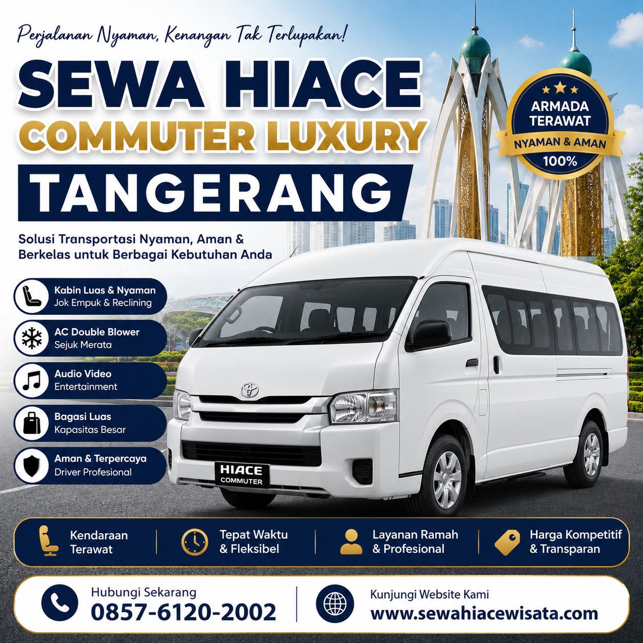 Sewa Hiace Commuter Luxury Tangerang