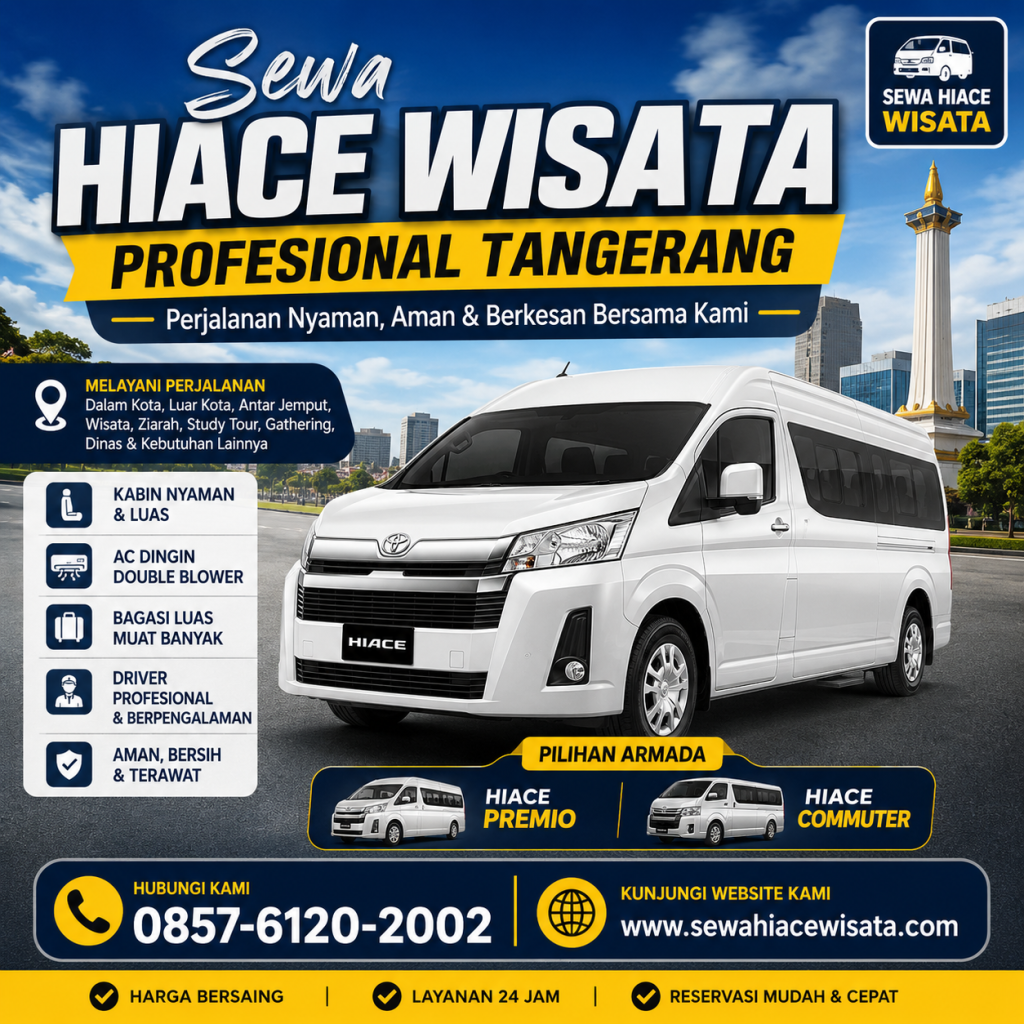 Sewa Hiace Wisata Profesional Tangerang