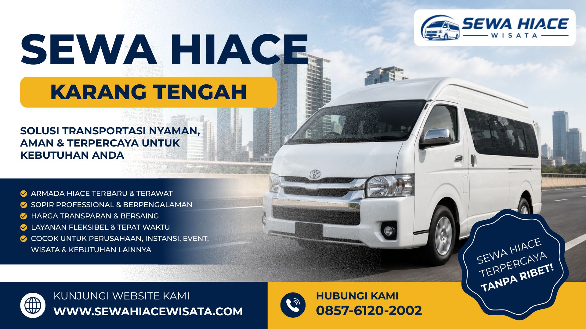 Sewa Hiace Karang Tengah
