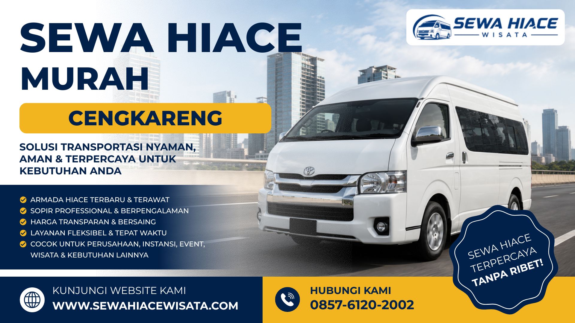Sewa Hiace Cengkareng Murah Jakarta Barat