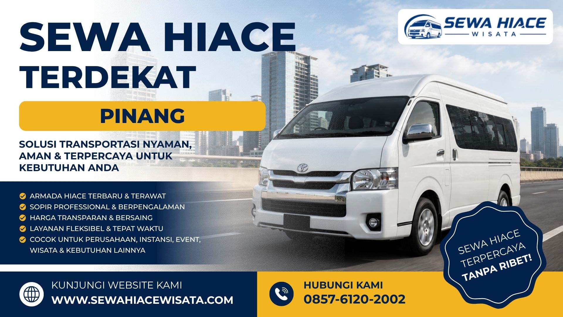 Sewa Hiace Terdekat Pinang Kota Tangerang